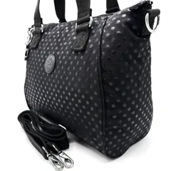 【良品】kipling キプリング 2way ショルダーバッグ ハンドバッグ シルバー金具 ブラック 黒 レディース