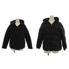 B&Y ユナイテッドアローズ BEAUTY&YOUTH ビューティー&ユース ダウンジャケット 上着 S 黒 ブラック フード 長袖 リバーシブル ジップアップ /LP