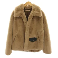 クルニ CULLNI エコファーショートコート ファージャケット アウター 1 ベージュ 19-AW-018 /YT