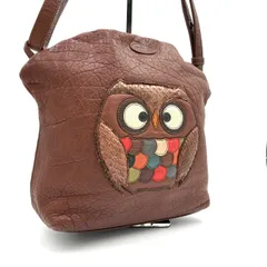 イビザ IBIZA ショルダーバッグ ふくろう フクロウ 本革 ブラウン 茶色