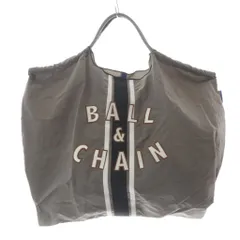 ボールアンドチェーン Ball＆Chain LINE M ロゴエコバッグ ハンドバッグ グレー
