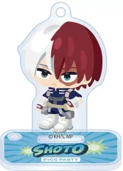 【新品】アクリルスタンド・アクリルパネル 轟焦凍(PIGG PARTYコラボ) アクリルキーホルダースタンド 「僕のヒーローアカデミア」