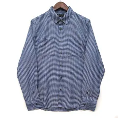 未使用品 エムケーミッシェルクランオム MK MICHEL KLEIN HOMME 小紋柄 ジャガード 長袖 シャツ ブルー 青 48 MKBDR02090のサムネイル