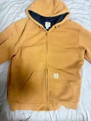 Carhartt カーハート ブラウン レインディフェンダー ジップアップパーカー M