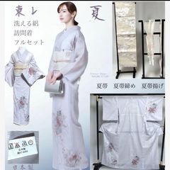 ★薔薇の夏の絽の訪問着 レンタル 夏用 絽 訪問着 フルセット 高級 ROHO-060 ばら 結婚式 列席