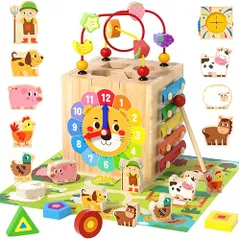 ☆新品☆モンテッソーリ 知育玩具 木製 型はめ 形合わせ おもちゃ 子供農場動物認知 音楽啓蒙の叩き琴 パズルボックス男の子 女の子 早期開発 形状認識,細かい運動,知育時計 誕生日 入園お祝い プレゼント 贈り物 7fae49d8