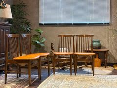 飛騨家具 HSKダイニングチェア 4脚セット 木製椅子 レトロ きつつき