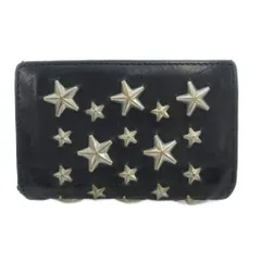 ジミーチュウ JIMMY CHOO 名刺入れ カードケース レザー 本革 スタースタッズ 黒 ブラック シルバーカラー /GV ■GY18のサムネイル