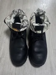 255 260 Timberland 6インチロールトップブーツ ブラック