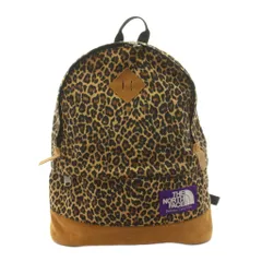 ノースフェイス パープルレーベル THE NORTH FACE PURPLE LABEL リュックサック デイバッグ レオパード柄 ヒョウ柄 切替 フェイクスエード ベージュ 黒 ブラック NN7417N /KUのサムネイル