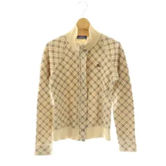 バーバリーブルーレーベル BURBERRY BLUE LABEL ノバチェックジャケット ジップアップ 38 ベージュ マルチカラー /DO ■OSのサムネイル