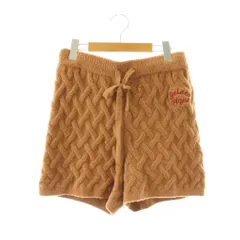 ジェラートピケ gelato pique 24AW スフレPIEショートパンツ ニット F キャメル /DO ■OS