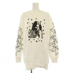 ヒステリックグラマー HYSTERIC GLAMOUR SEARCH AND DESTROY スウェット トレーナー 長袖 カットワーク F 白 01181CS02 /KH