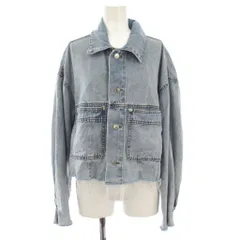 ザラ ZARA デニムジャケット XS 青 ブルー 長袖 上着 フリンジヘム /LP