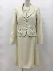 ココラッシー COCCOLUSSI ワンピースセット 11 ベージュ系 東京ソワール レース取り外し可 美品 2406WR043