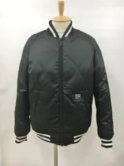 ナノユニバース×東京西川ダウン nano universe× TOKYO NISHIKAWA ダウンジャケット スタジャン M 長袖 リバーシブル ブラック 2512WS121