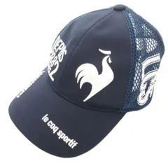 ルコックスポルティフ le coq sportif 美品 キャップ 帽子 紺 ネイビー メッシュ ロゴ刺繍 /AEのサムネイル