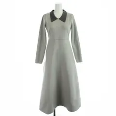 プロポーション ボディドレッシング PROPORTION BODY DRESSING クラシカルフレアワンピース S グレー 長袖 無地 /AB ■OS