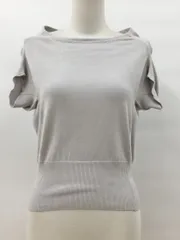 カルバンクライン Calvin Klein カットソー 4 ライトグレー系 サマーニット ボートネック 未使用 2508WR077