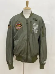 バンソン VANSON ライダースジャケット 2XL カーキ フライングエンブレム MA-1 フライトジャケット プロテクター入 バイクウエア 2602WR045