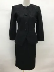 クリスチャンディオール Christian Dior セットアップ 7 長袖 上下セット ジャケット スカート ブラック 2602WT066