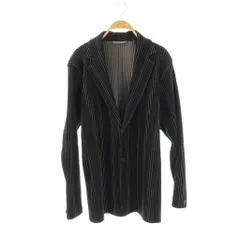 オムプリッセイッセイミヤケ HOMME PLISSE ISSEY MIYAKE テーラードジャケット アウター シングル プリーツ 3 紺 ネイビー /BBのサムネイル