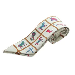 エルメス HERMES Couvertures et Tenues de Jour ツイリー スカーフ シルク 総柄 マルチカラー /MI ■OS ■OH