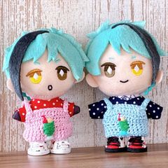 73.ぷちリカちゃん ハンドメイド服 トップス＆サロペット＆帽子 2