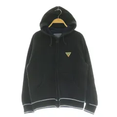 ヒステリックグラマー HYSTERIC GLAMOUR スウェットジップパーカー 裏起毛 ワッペン F ブラック /MY ■OS