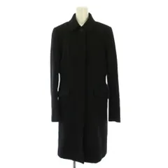 ポールスミス ブラック Paul Smith BLACK ステンカラーコート アウター ロング丈 ウール ワンカラー 42 黒 ブラック /BB