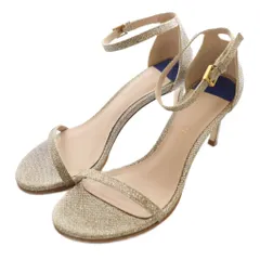 スチュアートワイツマン STUART WEITZMAN グリッターサンダル 36 ゴールドカラー ベージュ /SS ■OSのサムネイル
