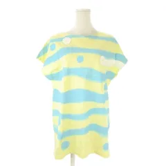 ツモリチサト TSUMORI CHISATO カットソー 半袖 ポイントレース ボーダー 2 黄 イエロー /CK48 ■GY99のサムネイル