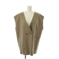 ローリーズファーム LOWRYS FARM ベスト F ベージュ Vネック ダブルブレスト ノースリーブ /LP ■GY58