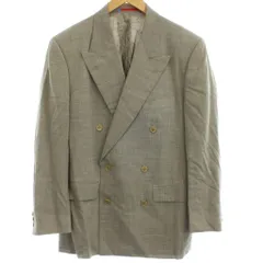 ウンガロ UNGARO ジャケット 上着 ウール 48 グレージュ ダブルブレスト ピークドラペル 長袖 /GG ■ECD001のサムネイル