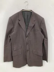 Paul Smith ポールスミス テーラードジャケット ブラウン 無地 ミドル丈 フードなし シングル