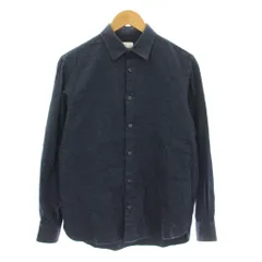 ランバンオンブルー LANVIN en Bleu カジュアルシャツ 長袖 コットン 46 紺 ネイビー LB-WR-54889 /KU ■BMのサムネイル