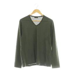 ジョセフオム JOSEPH HOMME ジョゼフオム ワッフル織Vネックカットソー Tシャツ 48 カーキ /DF ■OS ■ADのサムネイル