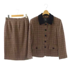 バーバリーズ Burberrys セットアップ ジャケット タイトスカート シルク混 9 マルチカラー /DO ■OS