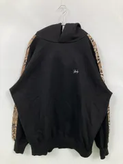 Rady レディ パーカー M ブラック コットン 裏起毛 パイソン柄 ワンポイント ブランドロゴ ライン柄 プルオーバー 長袖