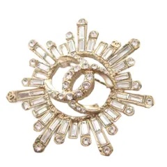 シャネル CHANEL ブローチ ピン ココマーク ビジュー A17K シルバーカラー ゴールドカラー /FF