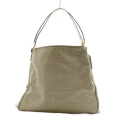 コーチ COACH オプアート ショルダーバッグ キャンパス レザー ベージュ 白 ホワイト 30682 /AN42