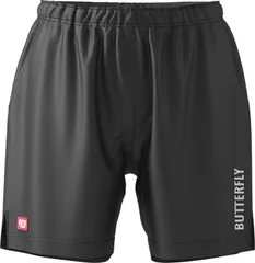 バタフライ Butterfly 卓球 セミロング パンツ メンズ レディース ゲームパンツ ボトムス 吸水 速乾 伸縮 股下長め ウエストゴム仕様 ポケット付 JTTA公認競技用ウエア  52280 278 ブラック