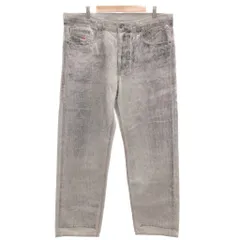 ディーゼル DIESEL 2010 D-MACS デニムパンツ ジーンズ ルーズストレート 加工 ボタンフライ W36 ライトグレー 09F23 /GV ■GY19