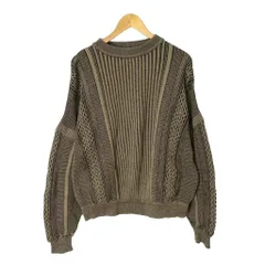 ヤシキ YASHIKI Kuchiba Knit アラン ニット セーター 長袖 YSK-24AW-KN03 2 ブラウン系 ブラックのサムネイル