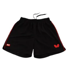 【特価セール】バタフライ(Butterfly) 卓球 試合用 ゲームウェア パステップ・パンツII 男女兼用 レッド L 51970