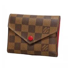 ルイ・ヴィトン(Louis Vuitton) ルイ・ヴィトン 三つ折り財布 ダミエ ポルトフォイユヴィクトリーヌ N41659 レッドレディース P2720125