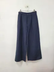 GU ネイビー ワイド パンツ レディース ズボン