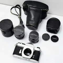 【動作品】Asahi PENTAX Spotmatic SP Super Takumar 55mm 35mm レンズセットのサムネイル
