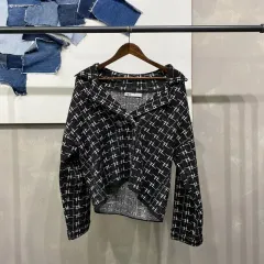 (95) ザラ ZARA レディース カジュアル ニット ダブル カーディガン