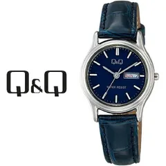  シチズン CITIZEN Q&Q キューキュー Day&Date デイ&デイト ペアモデル レディース 腕時計 ネイビー A205-302 4966006071962【WJ212】のサムネイル